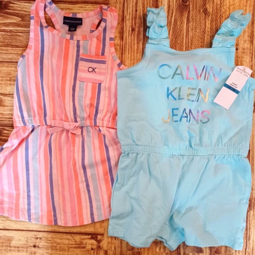 3 pc Calvin Klein baby girl set